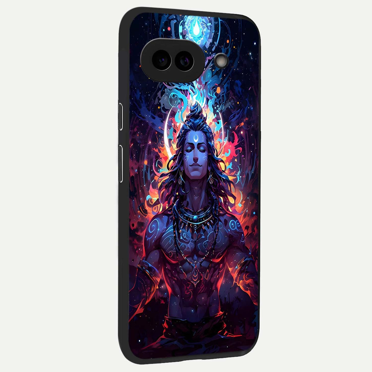  Divine Fire Shiv back cover For Google Pixel 9A slim fit glass case with vibrant aesthetic design
