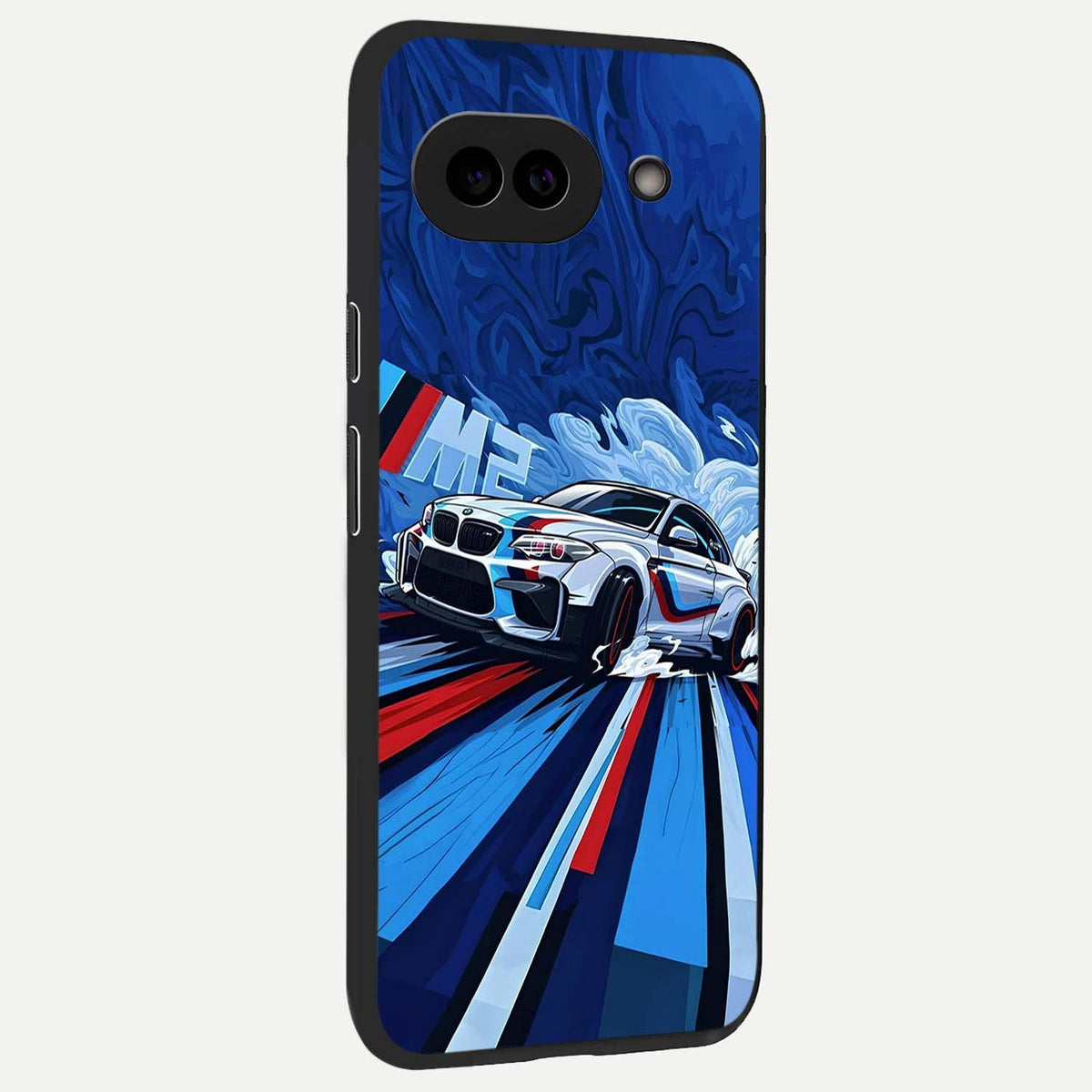  Drift Power Rush back cover For Google Pixel 9A slim fit glass case with vibrant aesthetic design