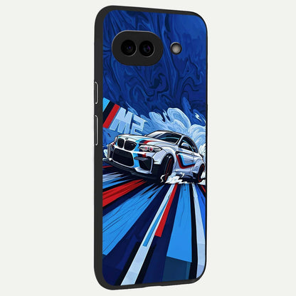  Drift Power Rush back cover For Google Pixel 9A slim fit glass case with vibrant aesthetic design