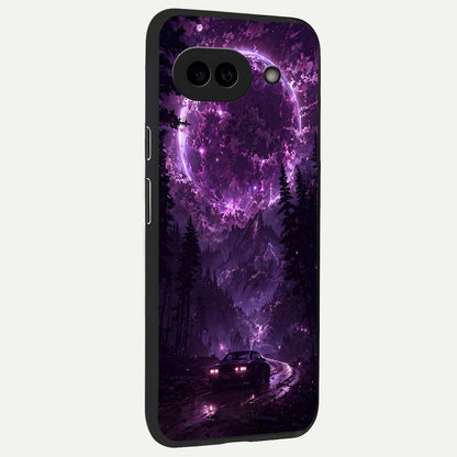 Eternal Cosmic Drive back cover For Google Pixel 9A slim fit glass case with vibrant aesthetic design