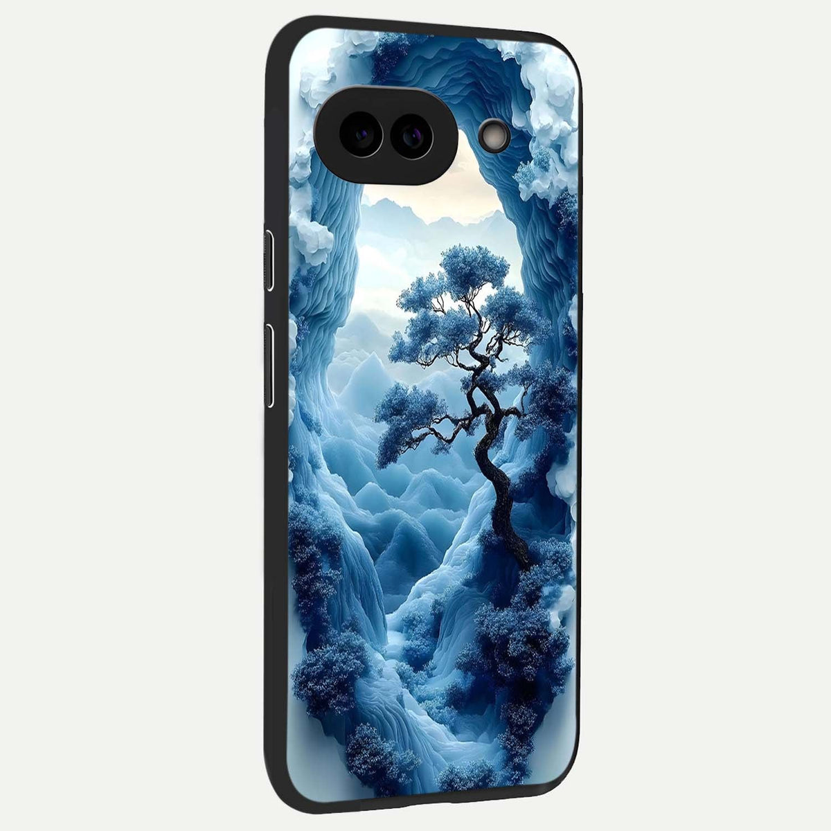  Frozen Serenity Gate back cover For Google Pixel 9A slim fit glass case with vibrant aesthetic design