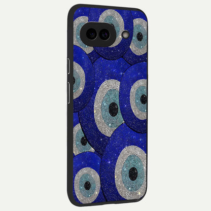  Galaxy Eye Flow back cover For Google Pixel 9A slim fit glass case with vibrant aesthetic design