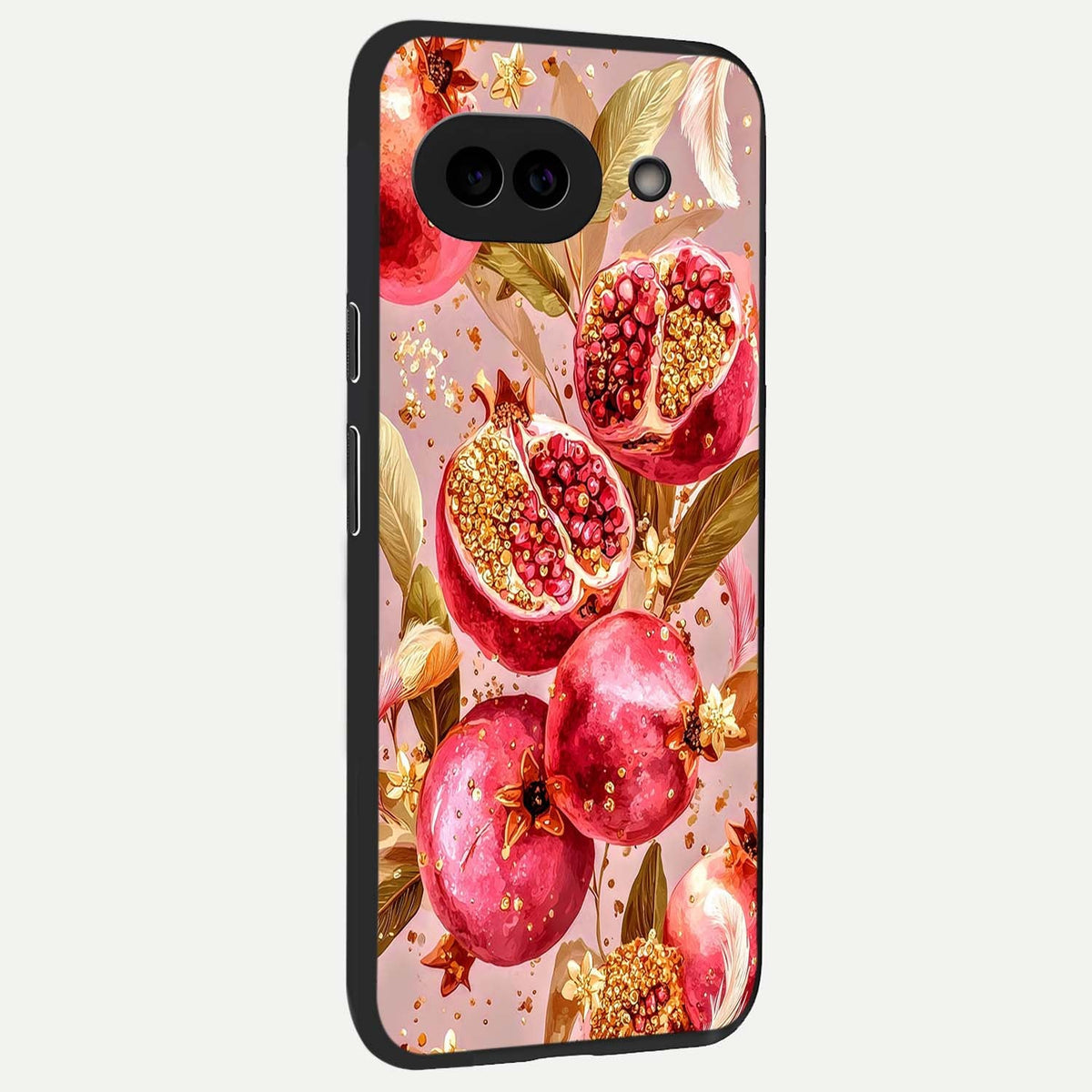  Golden Bloom Glow back cover For Google Pixel 9A slim fit glass case with vibrant aesthetic design