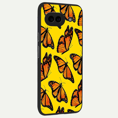  Golden Wing Flight back cover For Google Pixel 9A slim fit glass case with vibrant aesthetic design