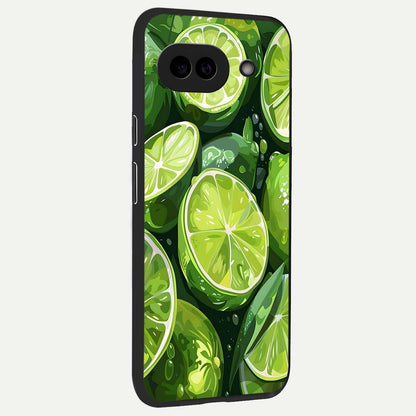  Green Kawasaki back cover For Google Pixel 9A slim fit glass case with vibrant aesthetic design