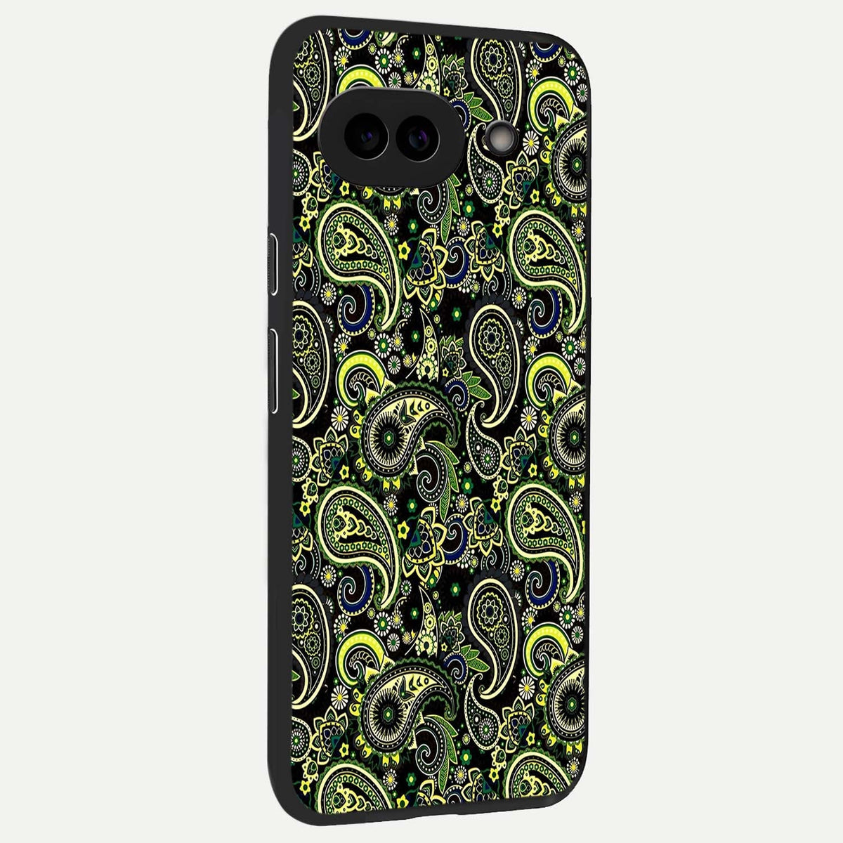  Green Lemon back cover For Google Pixel 9A slim fit glass case with vibrant aesthetic design