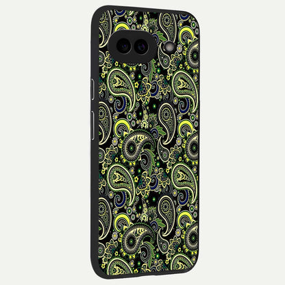  Green Lemon back cover For Google Pixel 9A slim fit glass case with vibrant aesthetic design