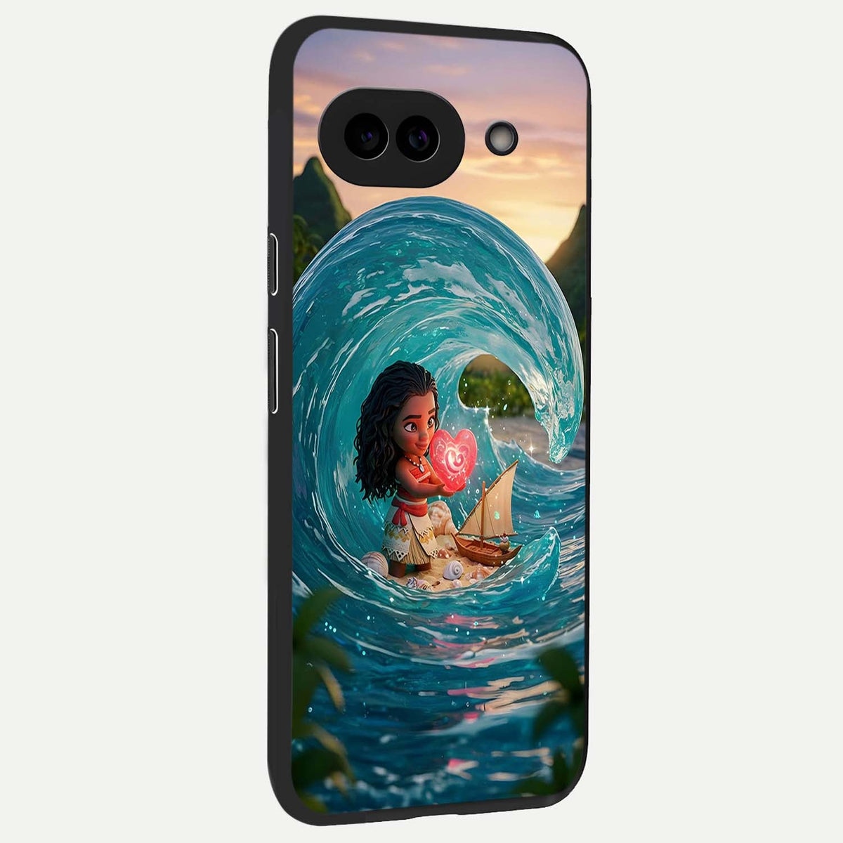  Heart of Ocean back cover For Google Pixel 9A slim fit glass case with vibrant aesthetic design