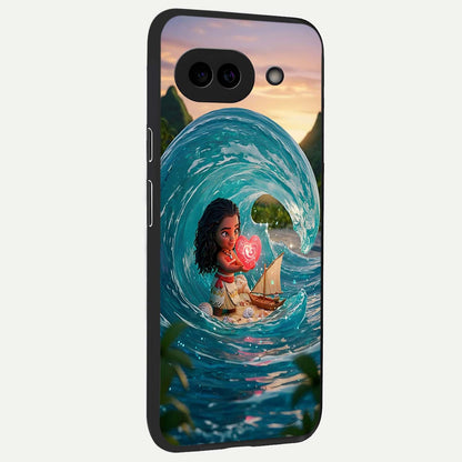 Heart of Ocean back cover For Google Pixel 9A slim fit glass case with vibrant aesthetic design