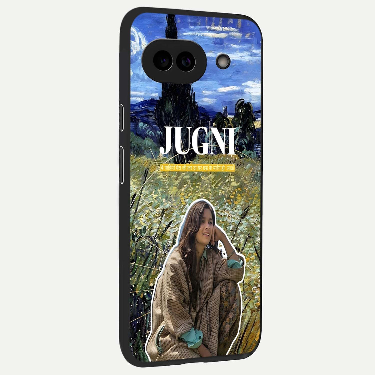  Jugni Soul Vibes back cover For Google Pixel 9A slim fit glass case with vibrant aesthetic design