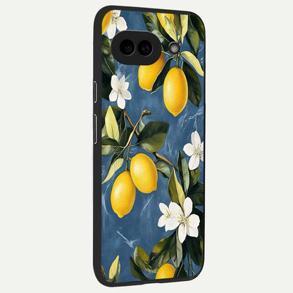  Lemon Dream Garden back cover For Google Pixel 9A slim fit glass case with vibrant aesthetic design