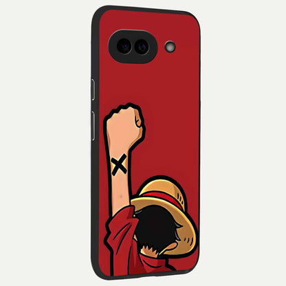  Luffy X Spirit back cover For Google Pixel 9A slim fit glass case with vibrant aesthetic design