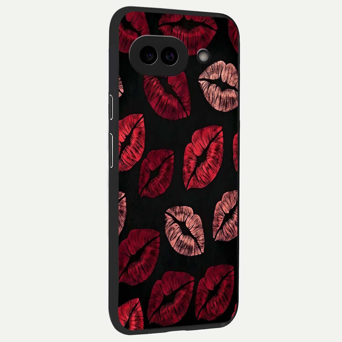  Midnight Kiss Love back cover For Google Pixel 9A slim fit glass case with vibrant aesthetic design