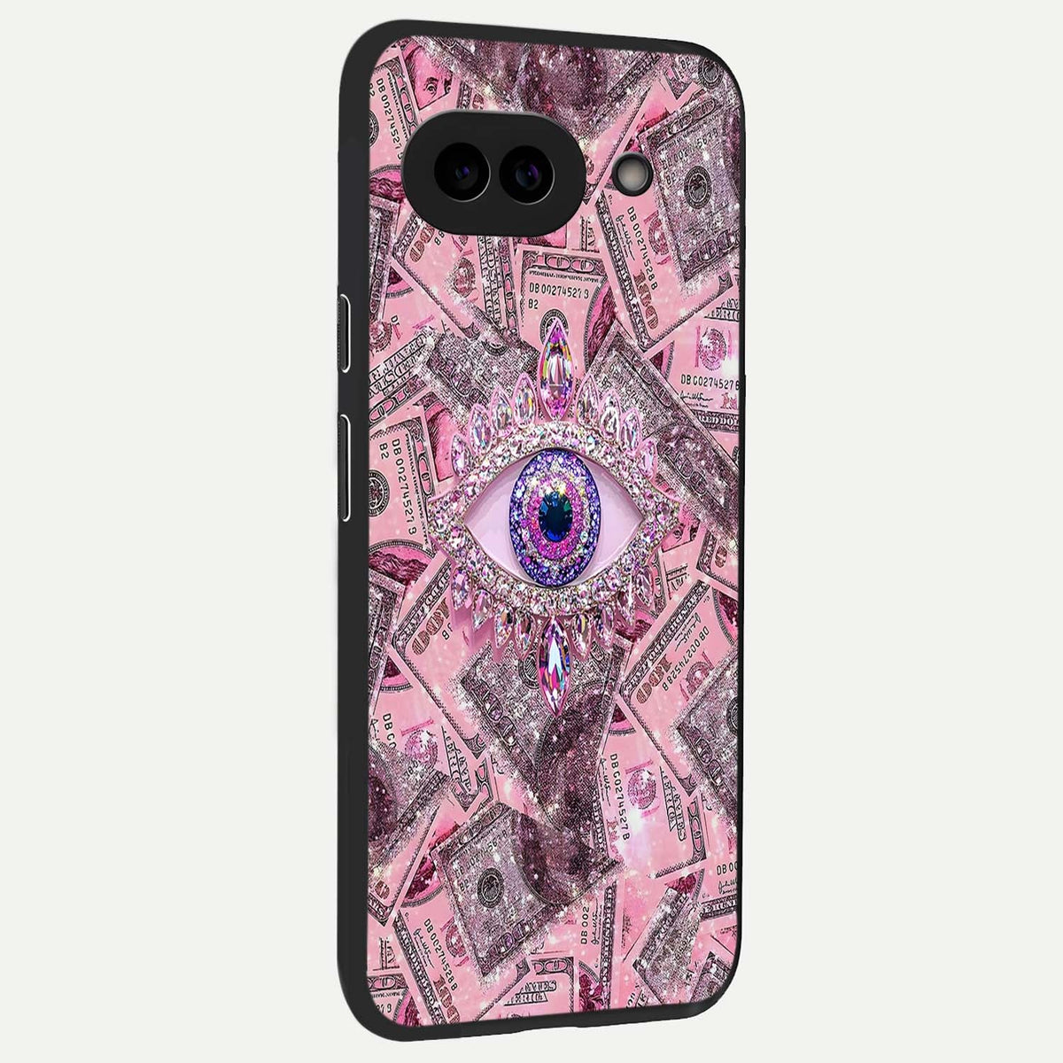  Money Eye Luxe back cover For Google Pixel 9A slim fit glass case with vibrant aesthetic design