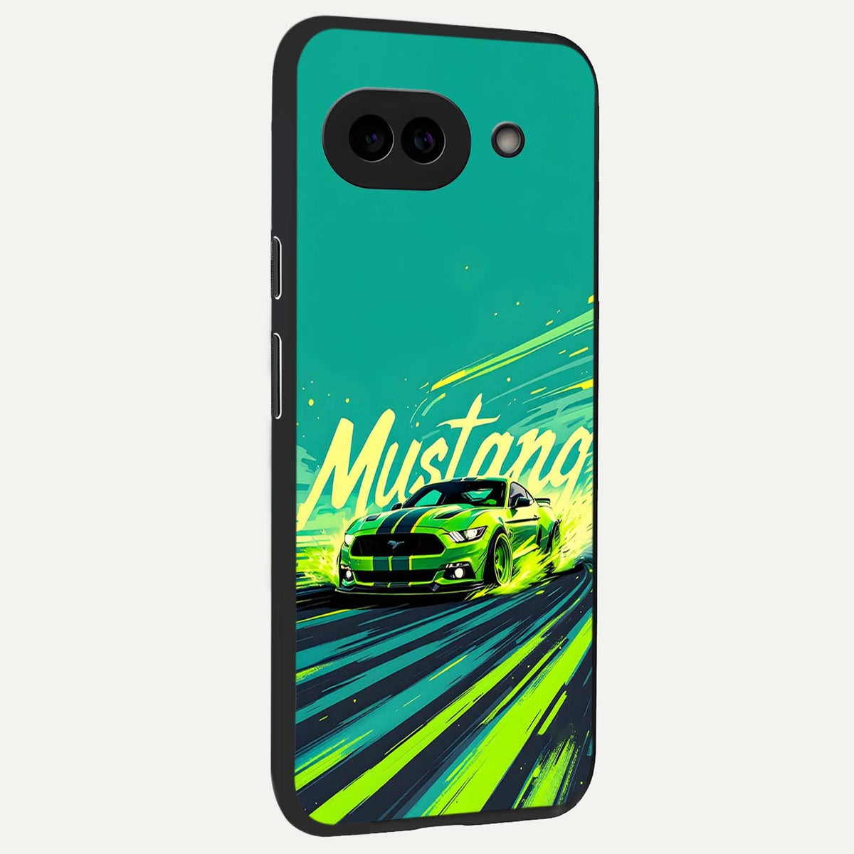  Mustang Bang back cover For Google Pixel 9A slim fit glass case with vibrant aesthetic design