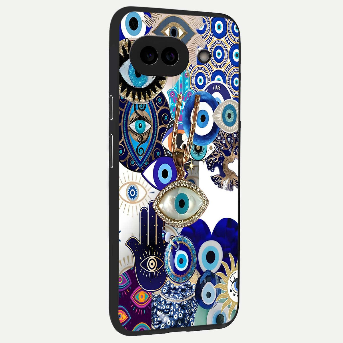  Mystic Charm Eye back cover For Google Pixel 9A slim fit glass case with vibrant aesthetic design