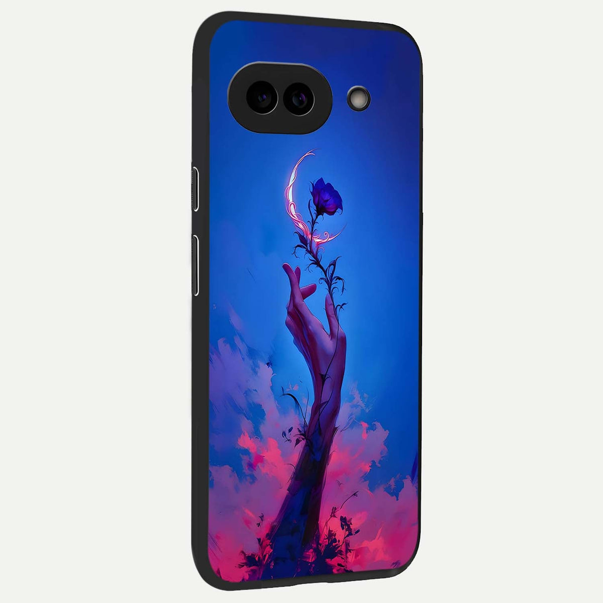  Mystic Hand back cover For Google Pixel 9A slim fit glass case with vibrant aesthetic design