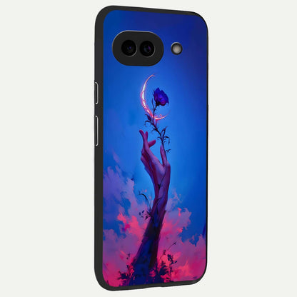  Mystic Hand back cover For Google Pixel 9A slim fit glass case with vibrant aesthetic design