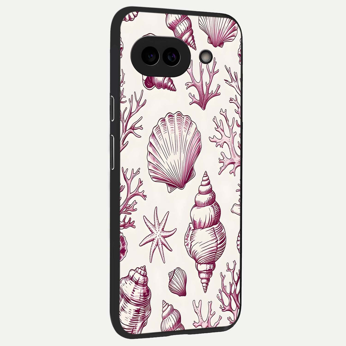  Pink Power Sparks back cover For Google Pixel 9A slim fit glass case with vibrant aesthetic design
