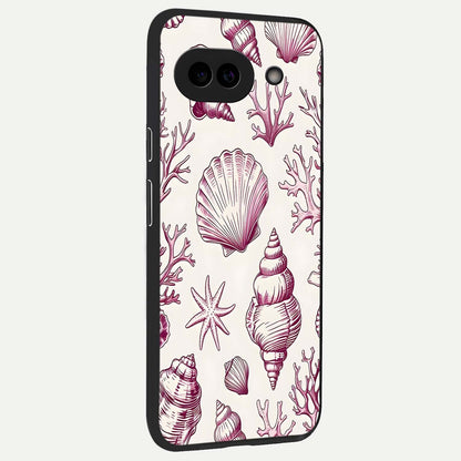  Pink Power Sparks back cover For Google Pixel 9A slim fit glass case with vibrant aesthetic design