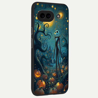  Pumpkin Moonlight Tale back cover For Google Pixel 9A slim fit glass case with vibrant aesthetic design