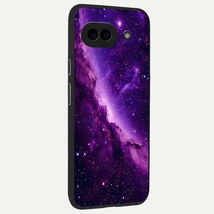  Purple Shade Sky back cover For Google Pixel 9A slim fit glass case with vibrant aesthetic design