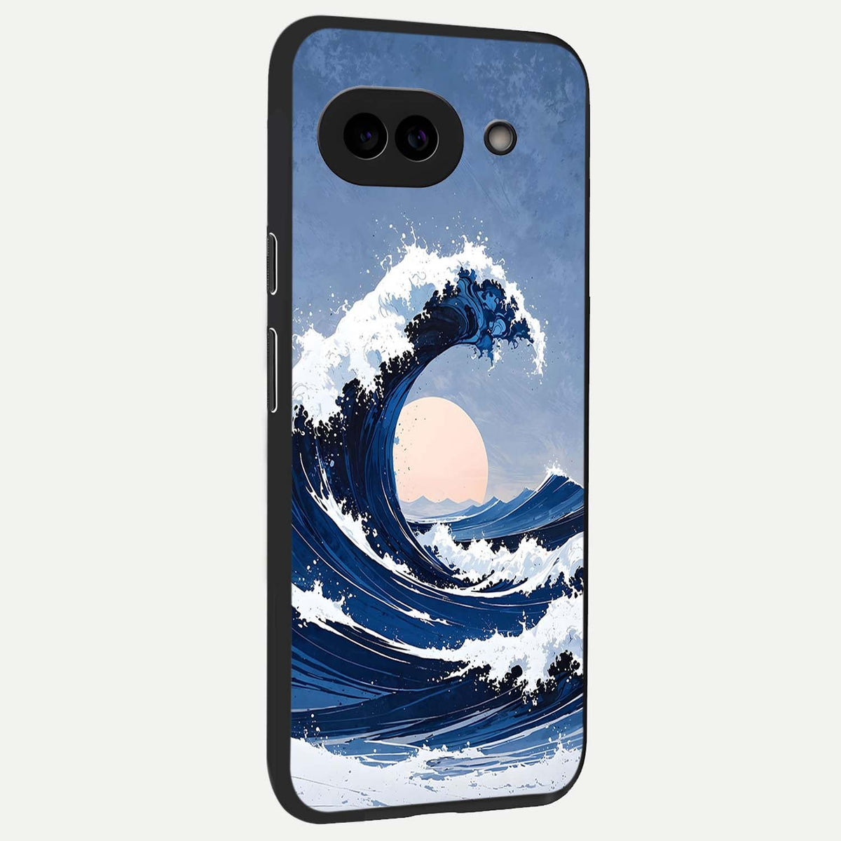  Rising Tide Power back cover For Google Pixel 9A slim fit glass case with vibrant aesthetic design