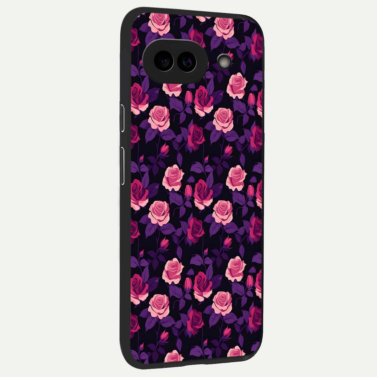  Rose Garden Twilight back cover For Google Pixel 9A slim fit glass case with vibrant aesthetic design