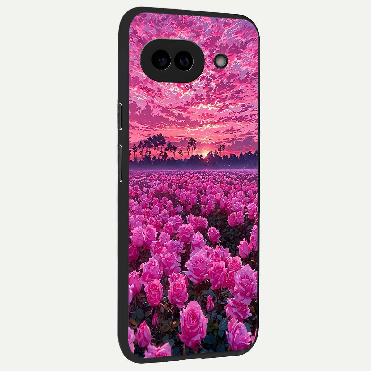  Rose Sunset Valley back cover For Google Pixel 9A slim fit glass case with vibrant aesthetic design