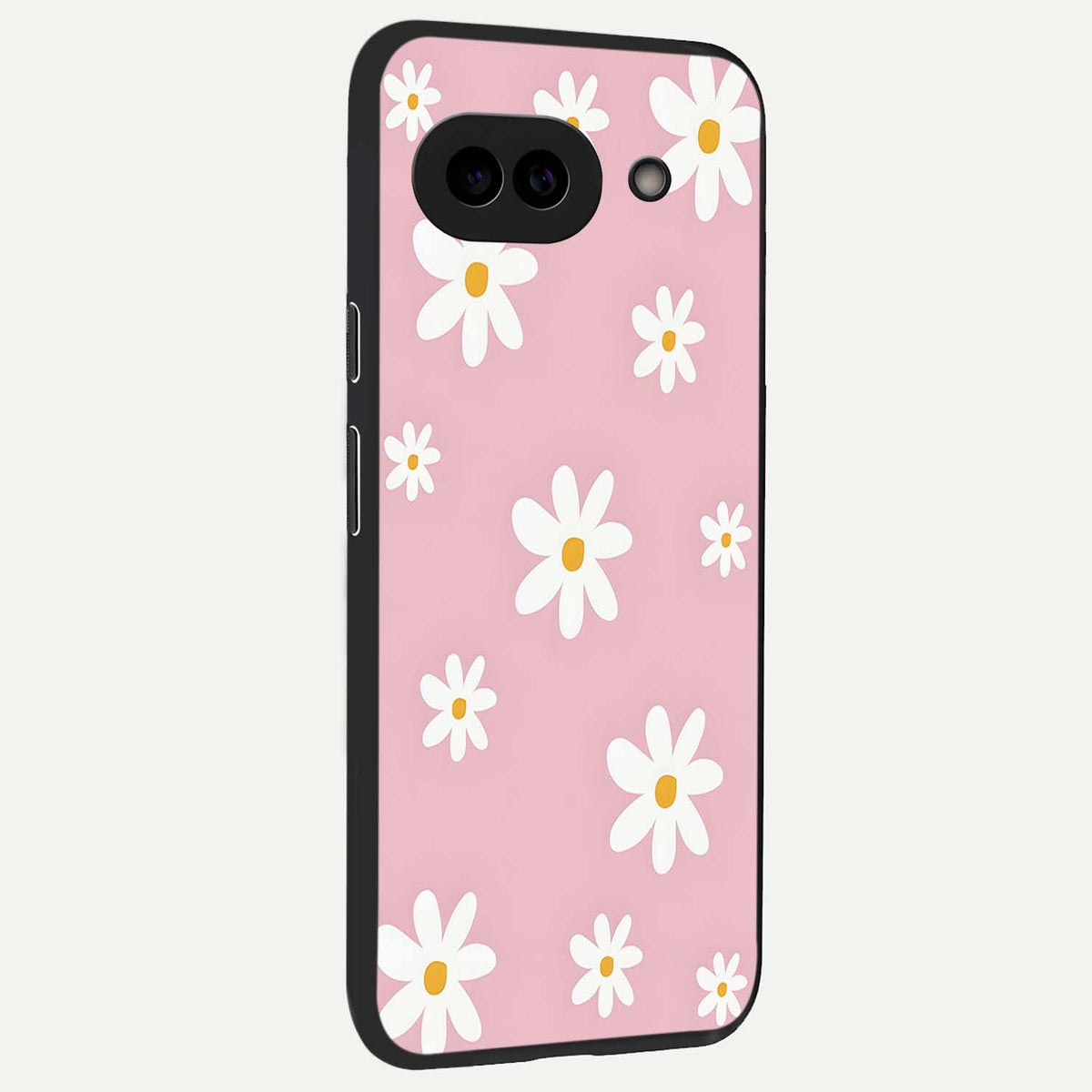  Soft Daisy Bliss back cover For Google Pixel 9A slim fit glass case with vibrant aesthetic design