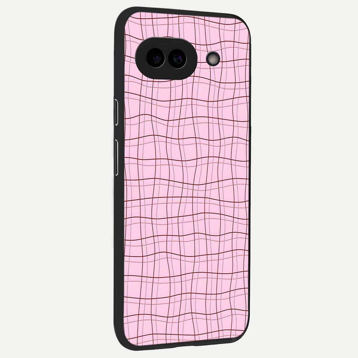  Soft Grid Bliss back cover For Google Pixel 9A slim fit glass case with vibrant aesthetic design