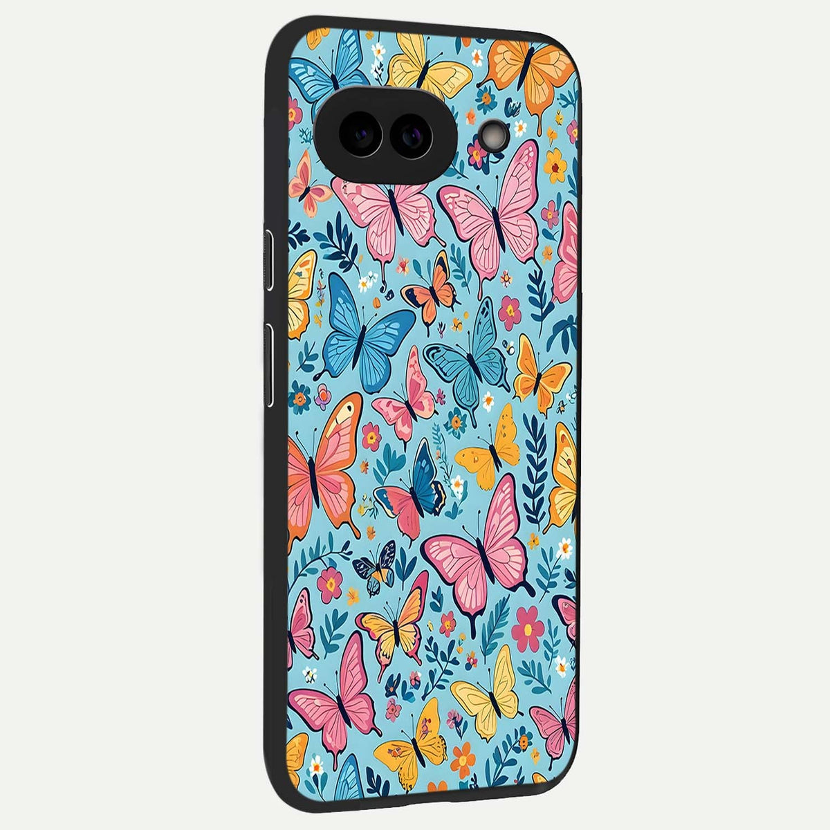  Spring Wing Garden back cover For Google Pixel 9A slim fit glass case with vibrant aesthetic design