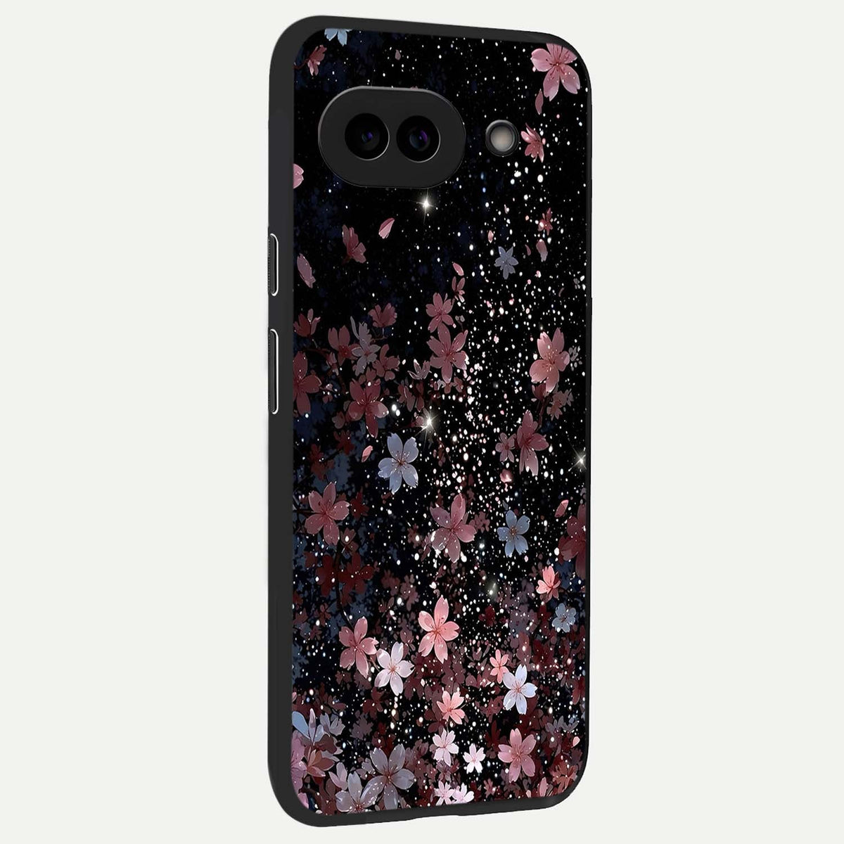 Starlit Flower Dreams back cover For Google Pixel 9A slim fit glass case with vibrant aesthetic design