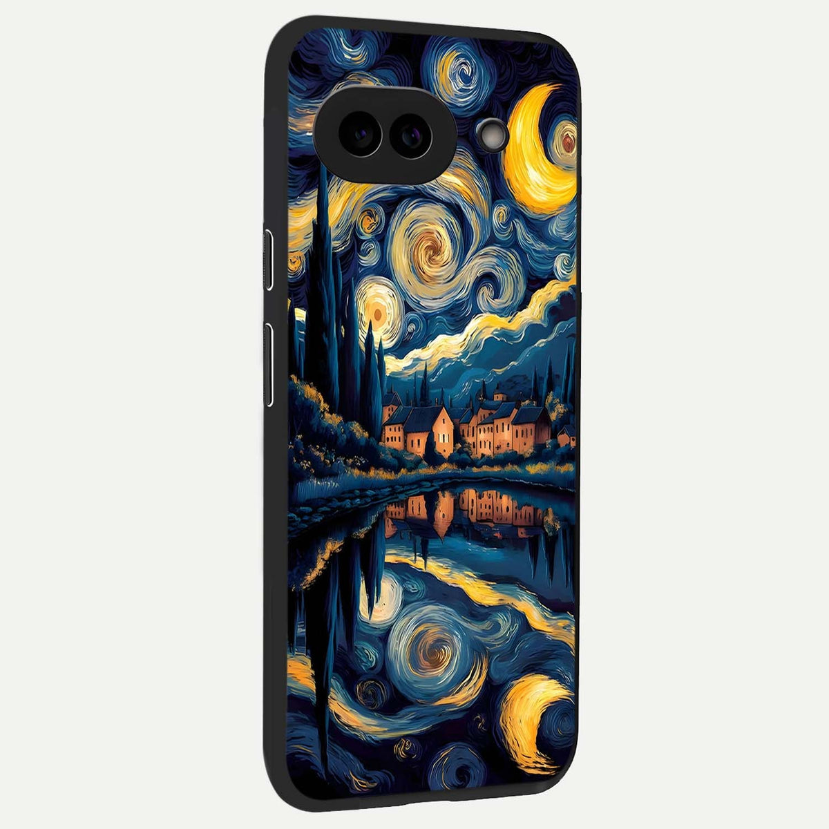  Starry Sky Serenity back cover For Google Pixel 9A slim fit glass case with vibrant aesthetic design