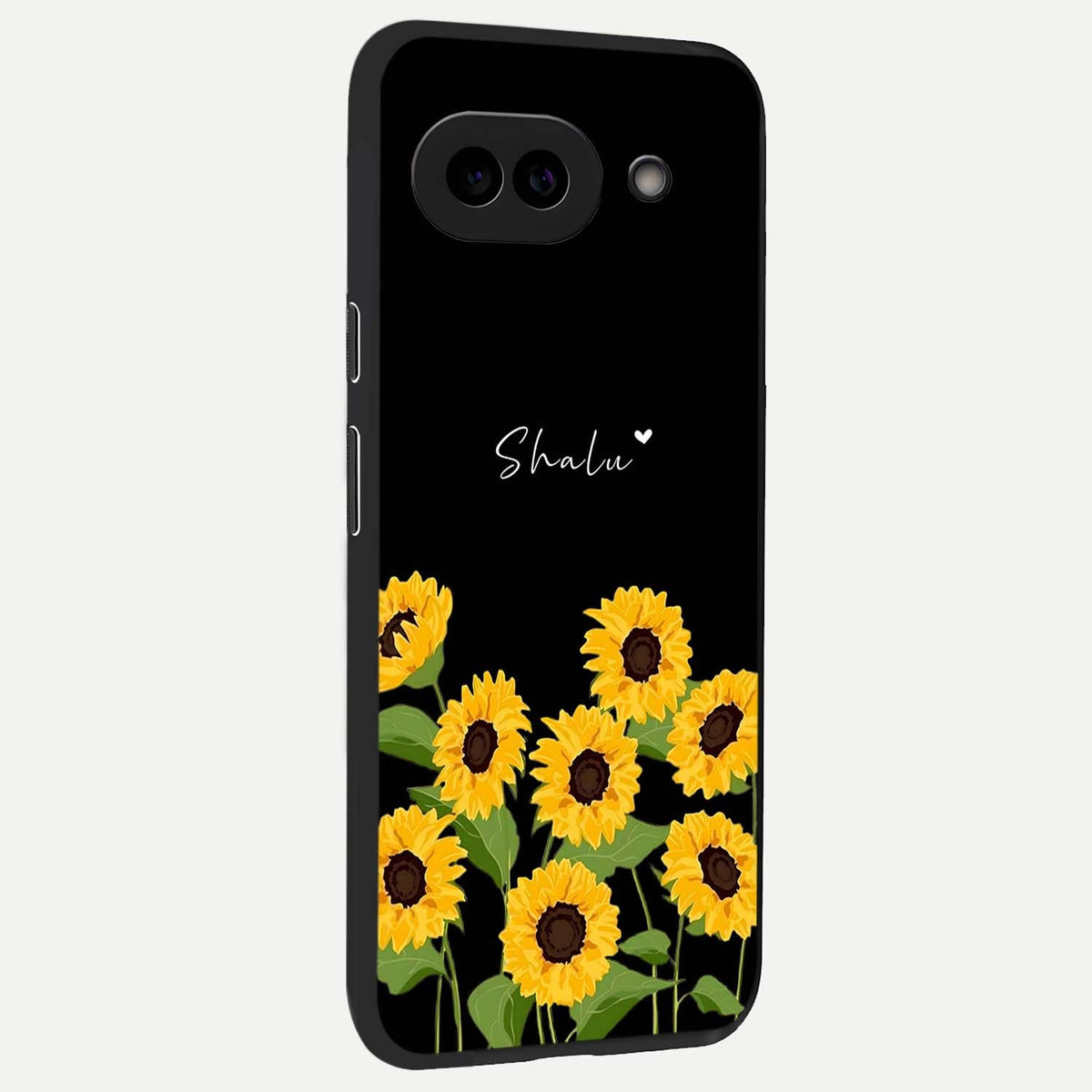 Sunflower Sky Bloom back cover For Google Pixel 9A slim fit glass case with vibrant aesthetic design