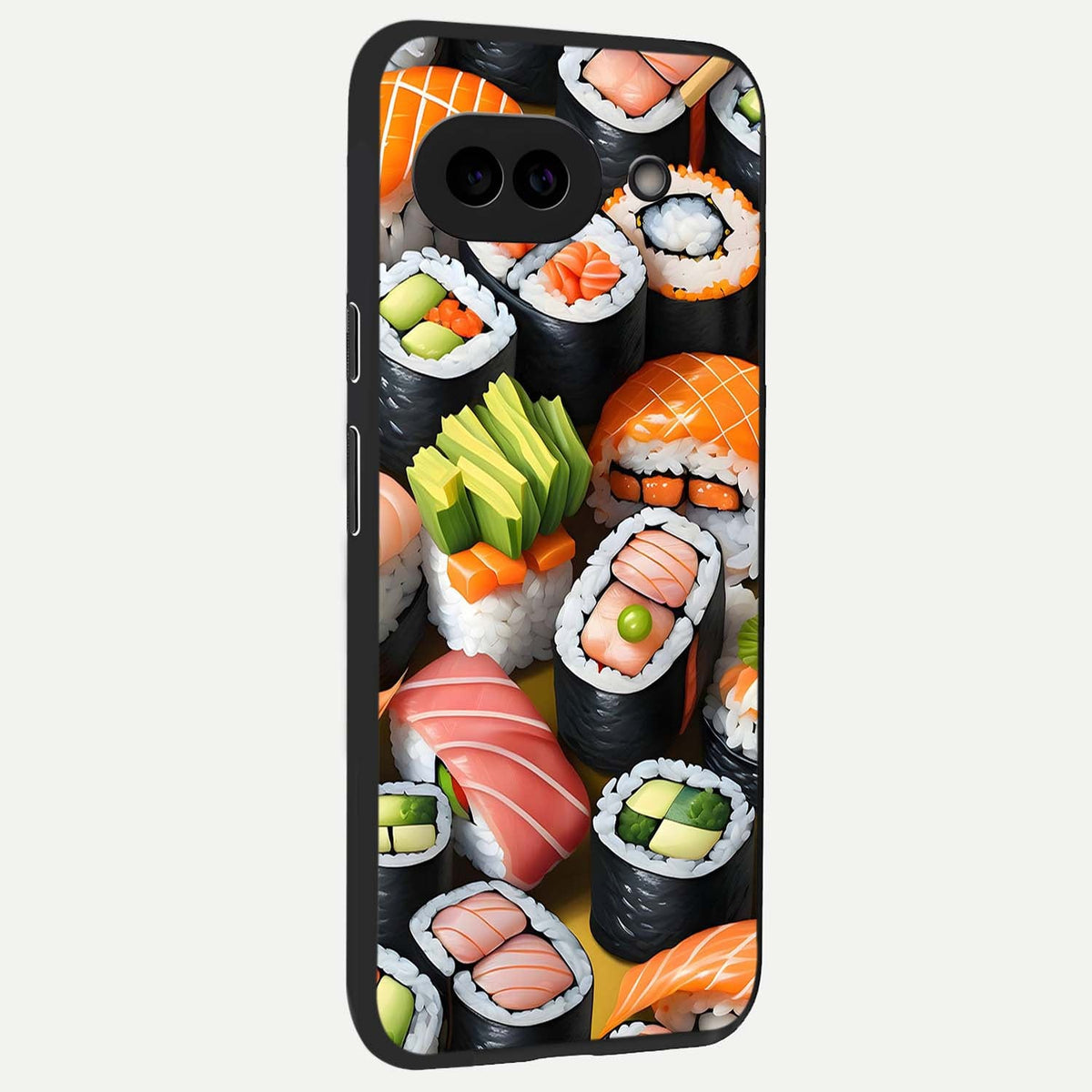 Sushi Food Pattern back cover For Google Pixel 9A slim fit glass case with vibrant aesthetic design