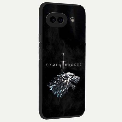  Throne Wolf Legacy back cover For Google Pixel 9A slim fit glass case with vibrant aesthetic design
