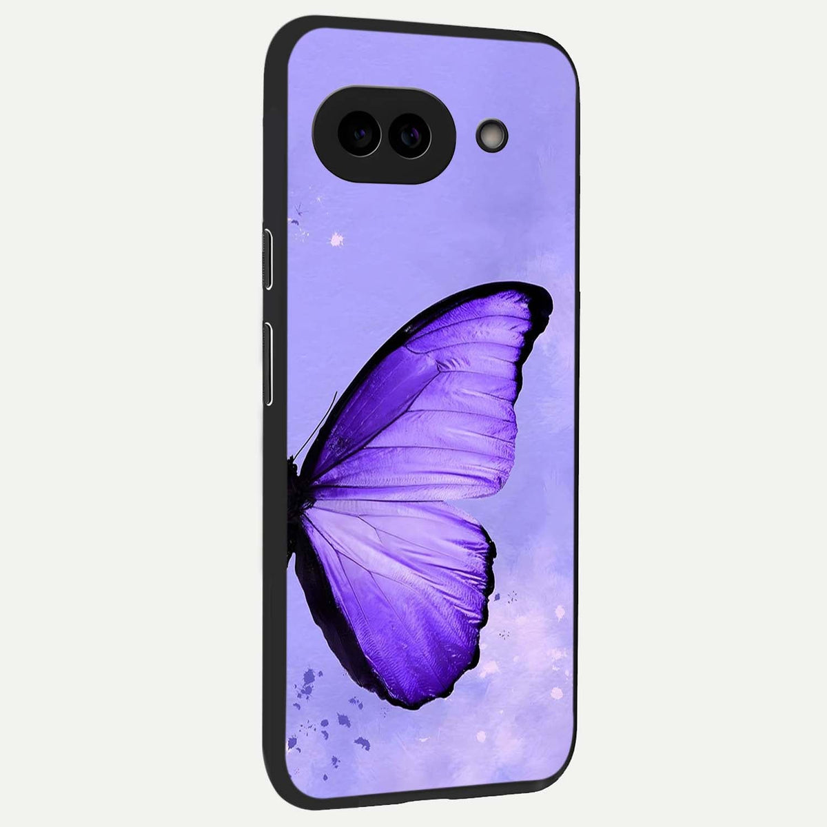  Violet Dream Wing back cover For Google Pixel 9A slim fit glass case with vibrant aesthetic design