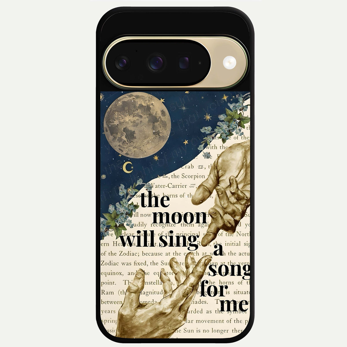  Aesthetic Divine Glass Case For Google Pixel 9 back cover – full design glossy printed glass finish