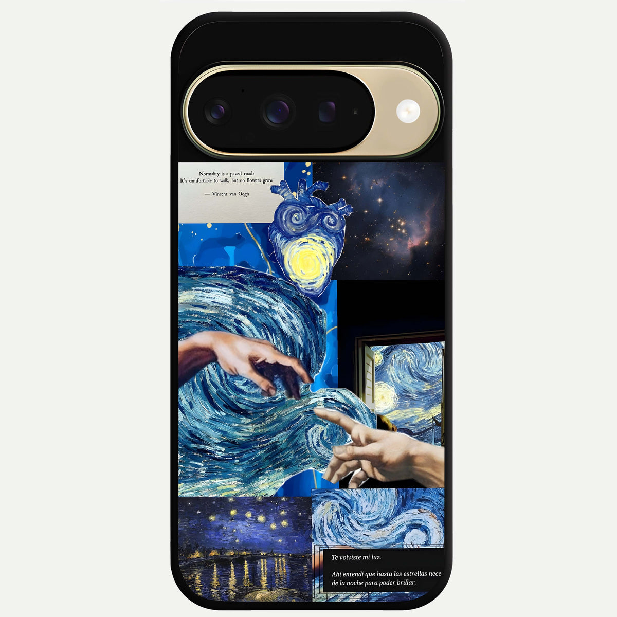  Aesthetic Vando Hands Glass Case For Google Pixel 9 back cover – full design glossy printed glass finish