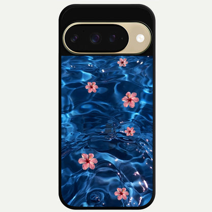  Bloom Thread Art Glass Case For Google Pixel 9 back cover – full design glossy printed glass finish