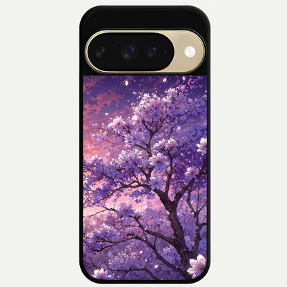  Blossom Tree Glass Case For Google Pixel 9 back cover – full design glossy printed glass finish