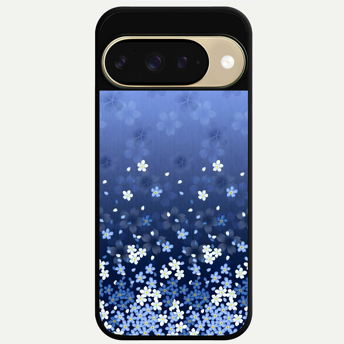  Blue Starry Glass Case For Google Pixel 9 back cover – full design glossy printed glass finish