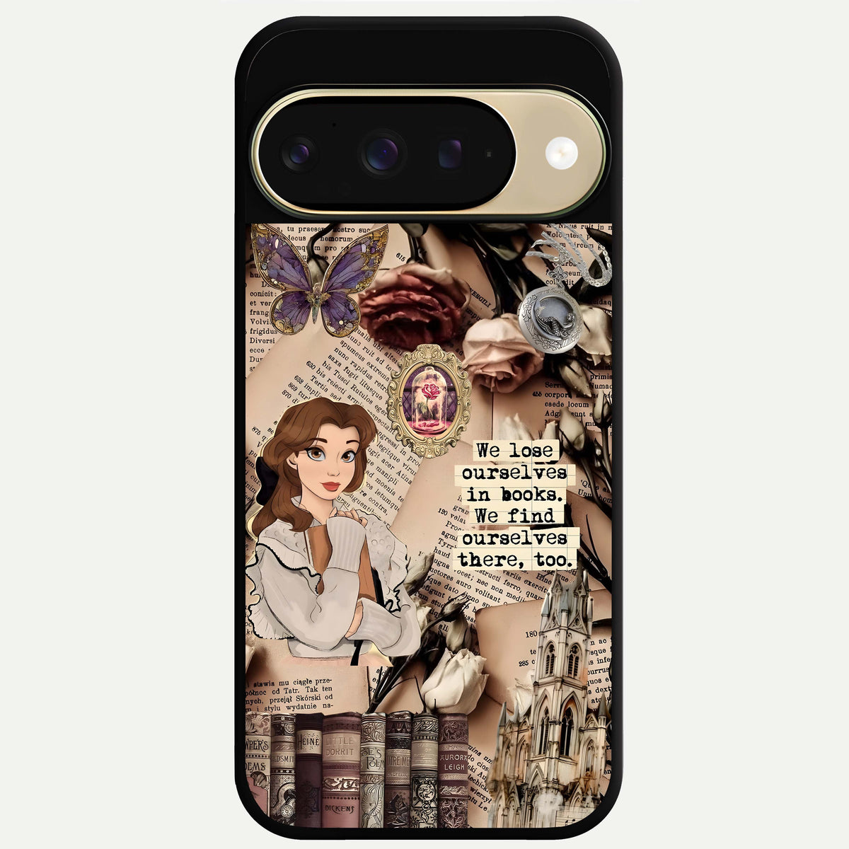  Bookish Dream World Glass Case For Google Pixel 9 back cover – full design glossy printed glass finish