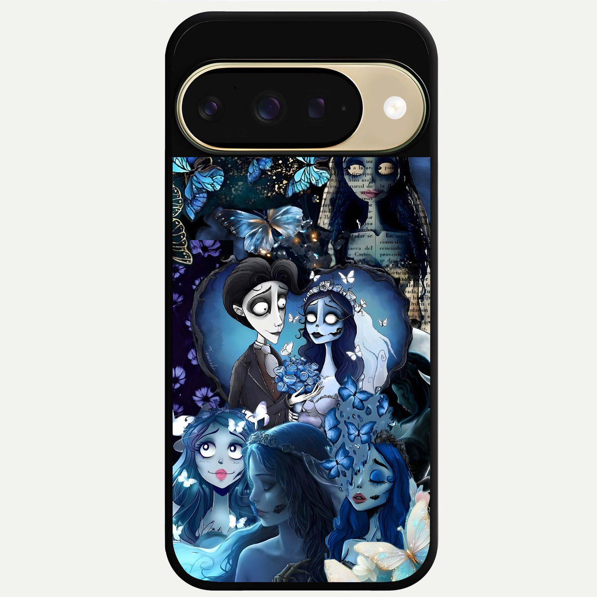  Butterfly Ghost Soul Glass Case For Google Pixel 9 back cover – full design glossy printed glass finish