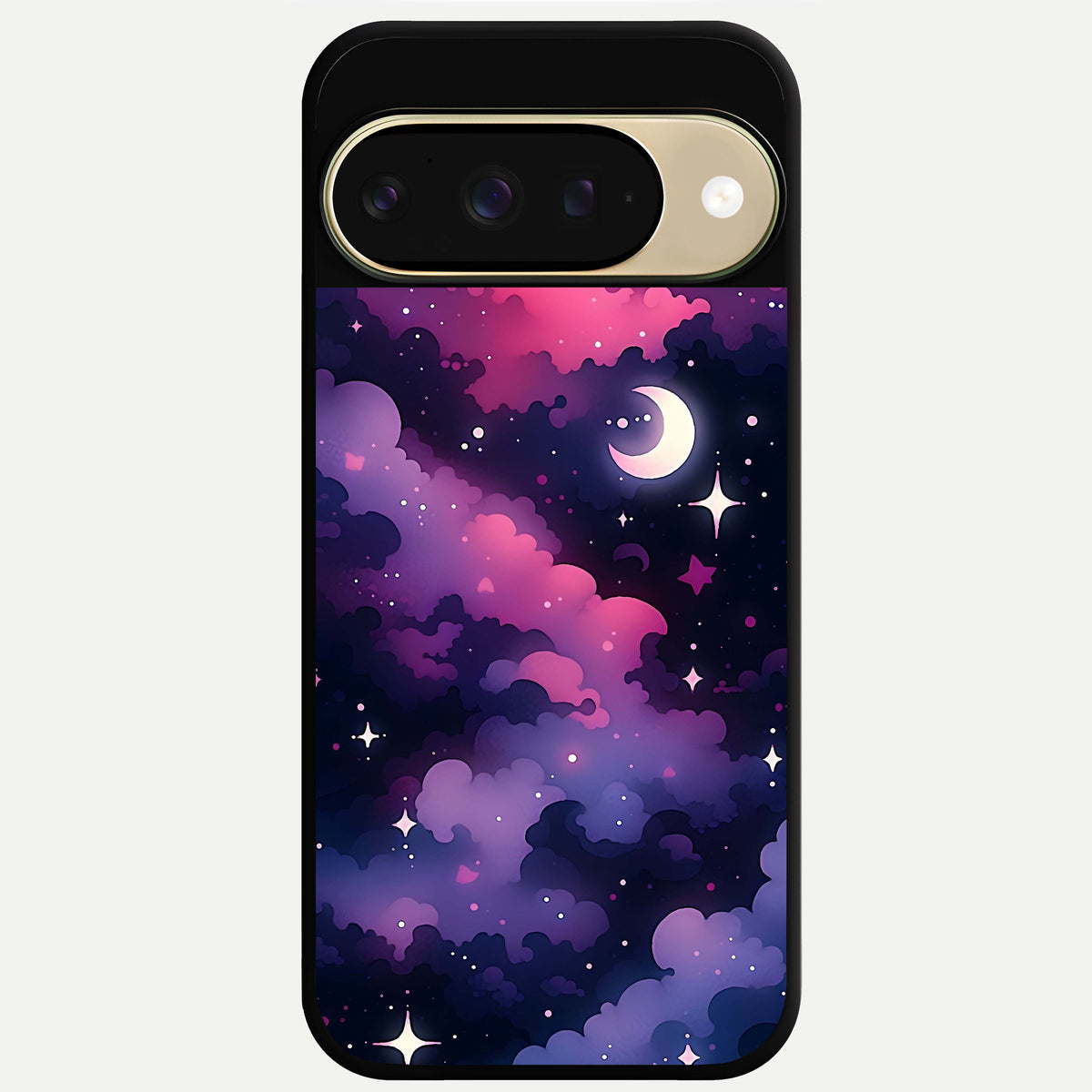  Celestial Moon Magic Glass Case For Google Pixel 9 back cover – full design glossy printed glass finish