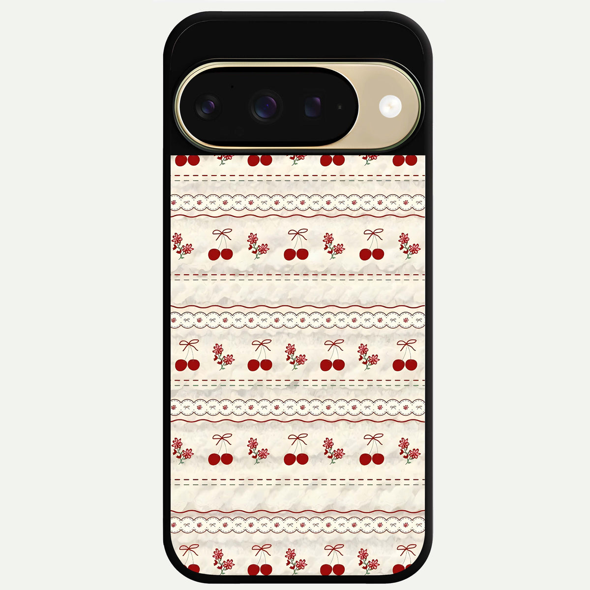  Cherry Bloom Charm Glass Case For Google Pixel 9 back cover – full design glossy printed glass finish