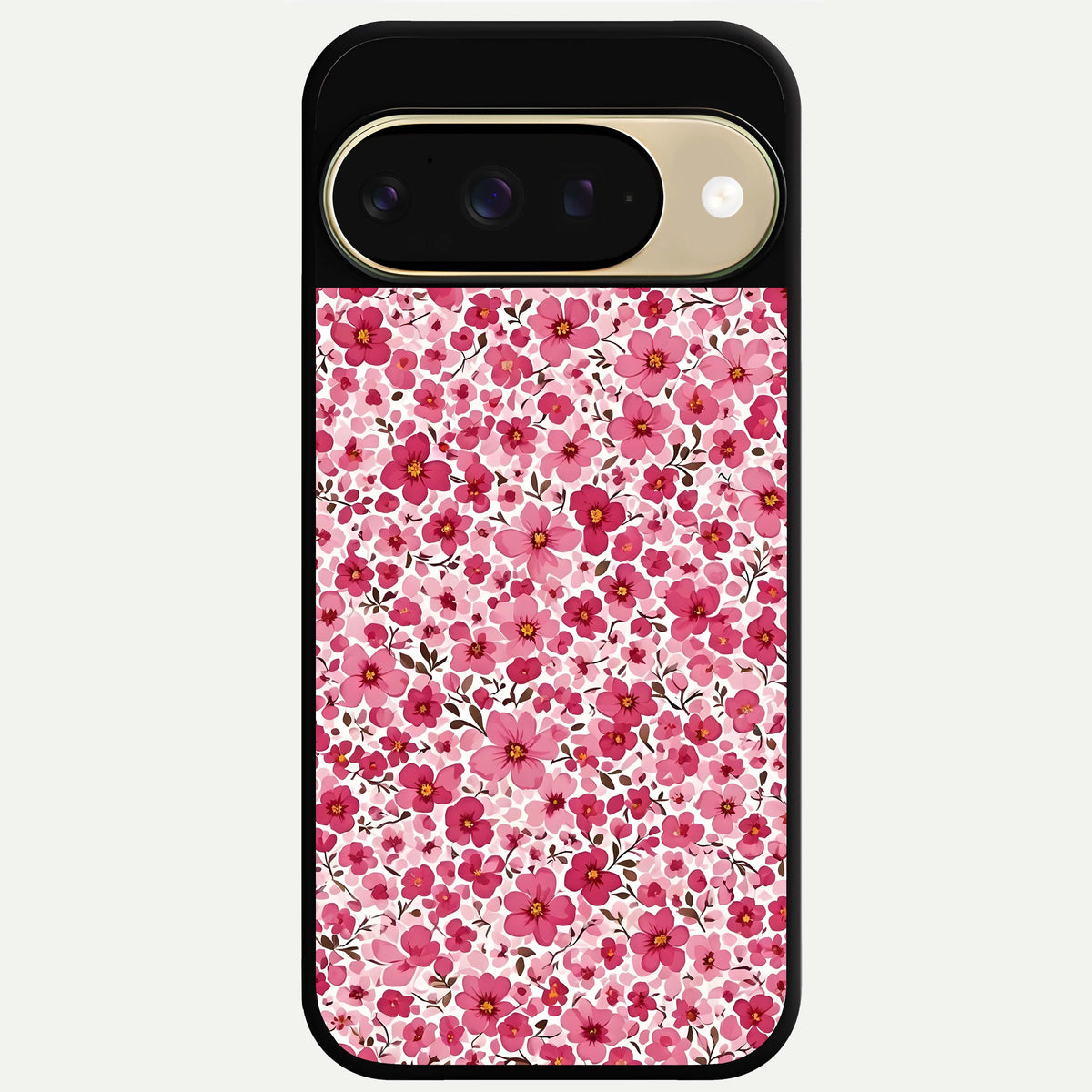 Cherry Blossom Charm Glass Case For Google Pixel 9 back cover – full design glossy printed glass finish