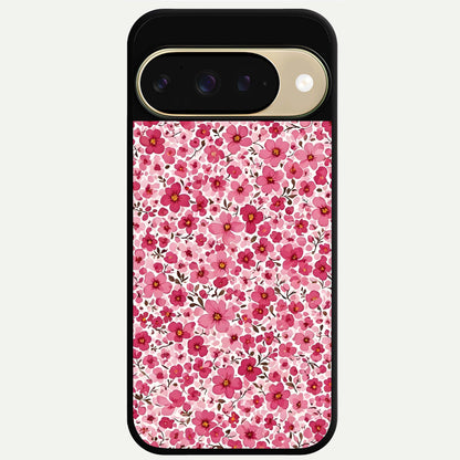  Cherry Blossom Charm Glass Case For Google Pixel 9 back cover – full design glossy printed glass finish