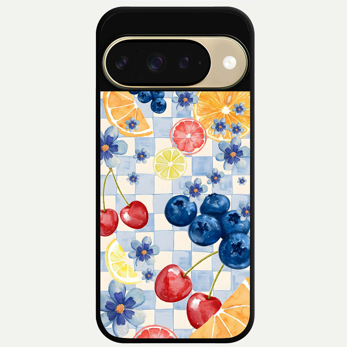  Citrus Bloom Joy Glass Case For Google Pixel 9 back cover – full design glossy printed glass finish